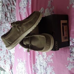 Mens HEY DUDE WALLY 9M NUT (Brown)